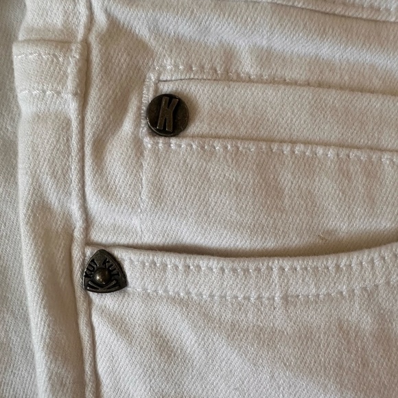 New with Tags Kut from the Kloth size 2 white denim Mia Toothpick Skinny - Picture 7 of 16